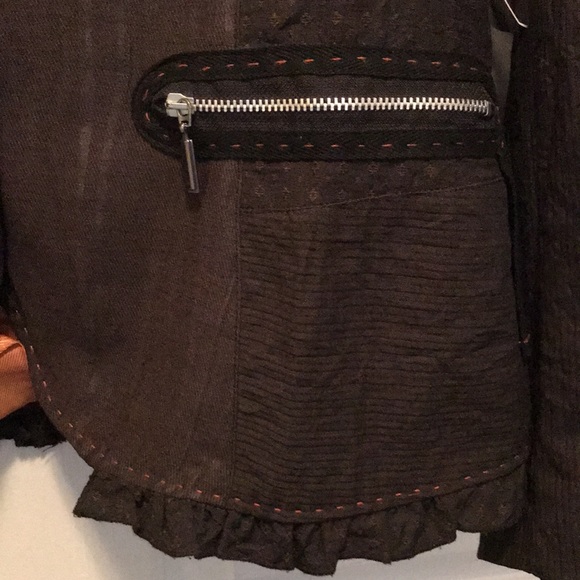 🧵 FREC NWT Brown Blazer - Picture 4 of 5